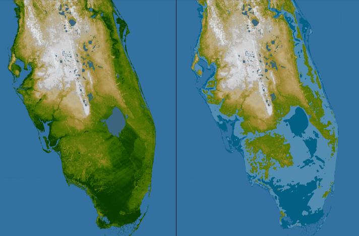 hausse de la mer en floride